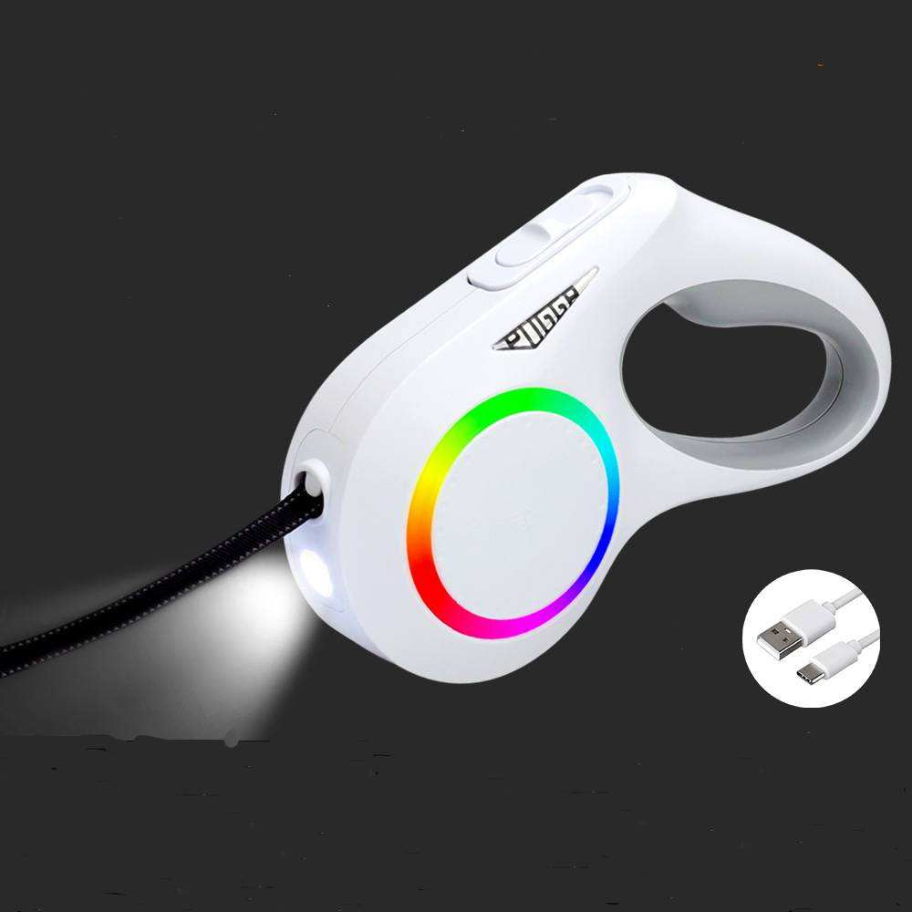 LED Retractable Dog Leash