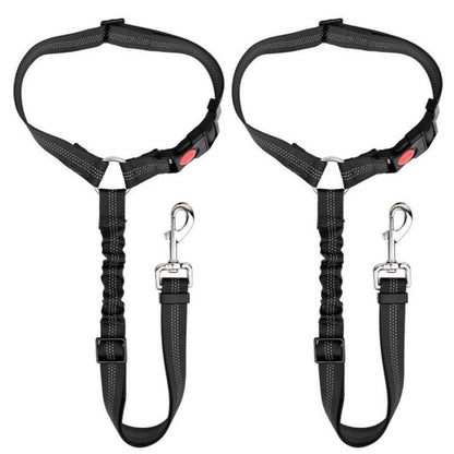 Dog Car Headrest Seat Belt