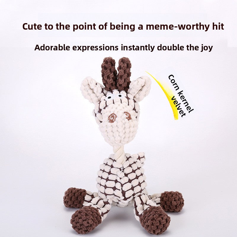 Squeaky Plush Dog Toy