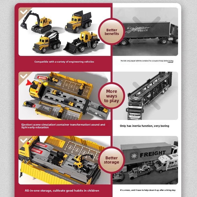Construction Vehicle Toy Set