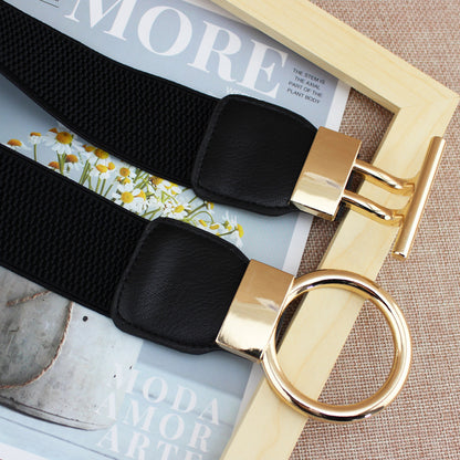 Women's Wide Elastic Waist Belt