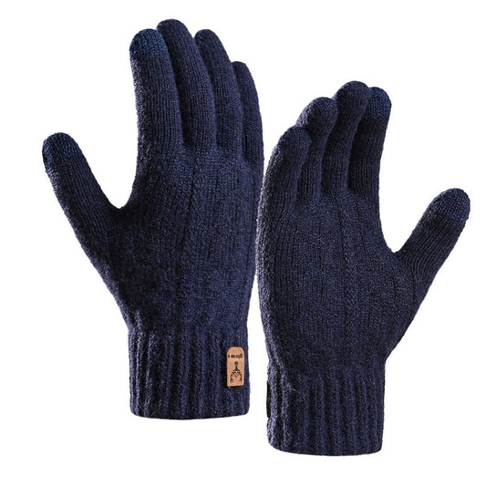 Unisex Knitted Winter Touchscreen Gloves Fleece Lined