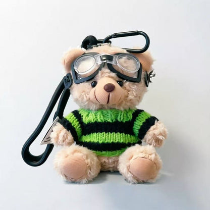 Pilot Bear Plush Keychain