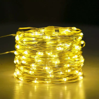 Solar Copper Wire String Lights