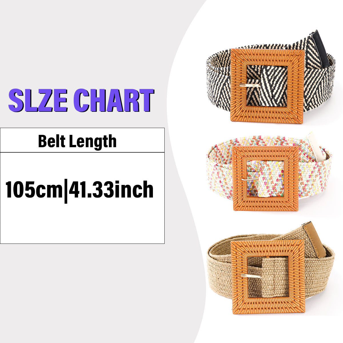 Women's Braided Elastic Waist Belt