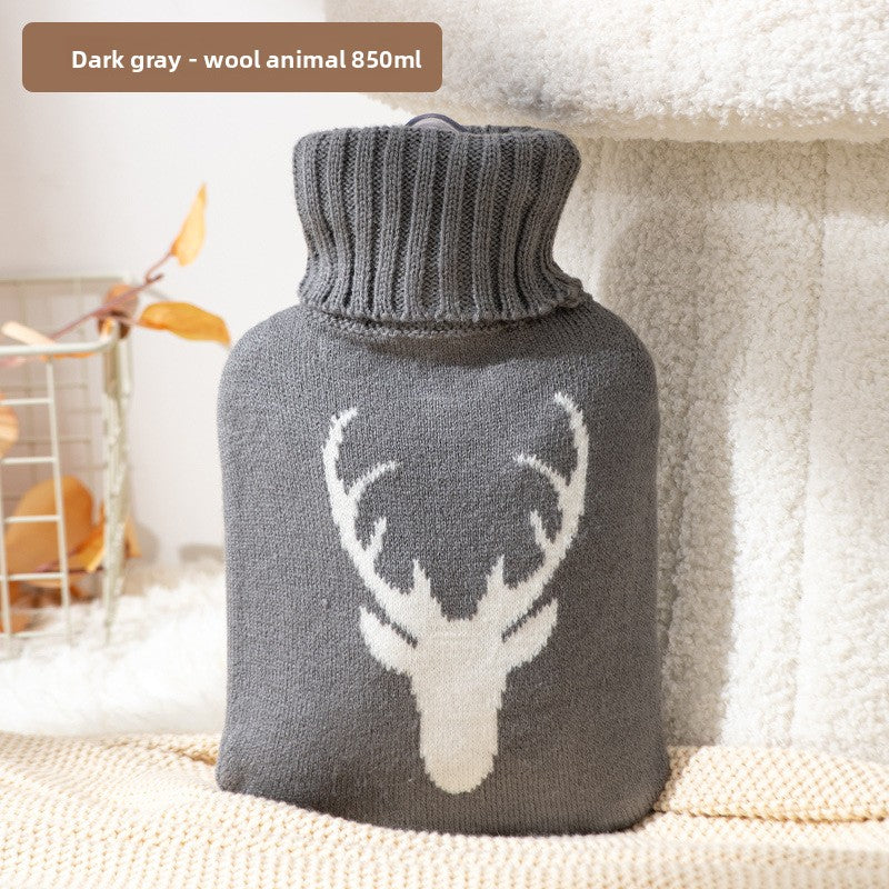 Hot Water Bottle with Plush Cover