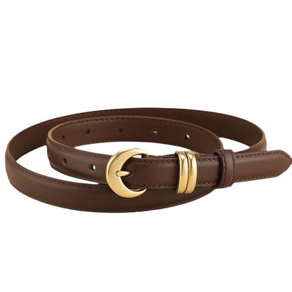 Women's Thin Leather Belt