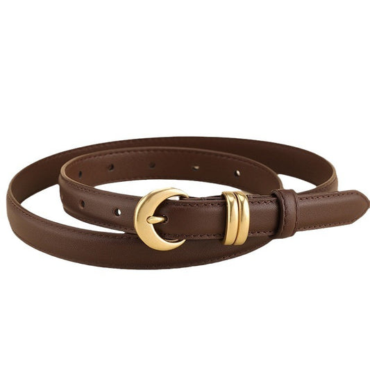 Women's Thin Leather Belt