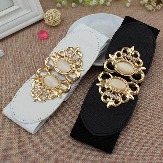 Women's Leaf Buckle Waist Belt