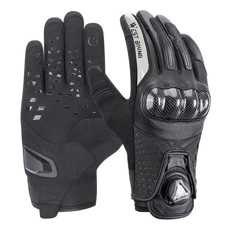 Genuine Sheepskin Motorcycle Riding Gloves