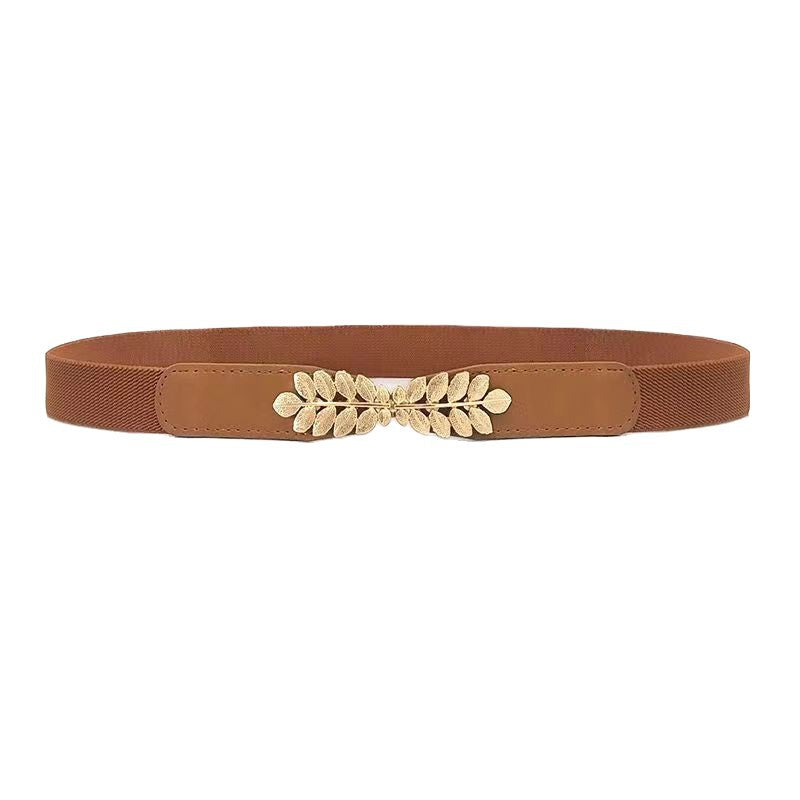 Women's Leaf Buckle Waist Belt