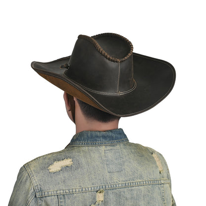 Leather Western Cowboy Hat