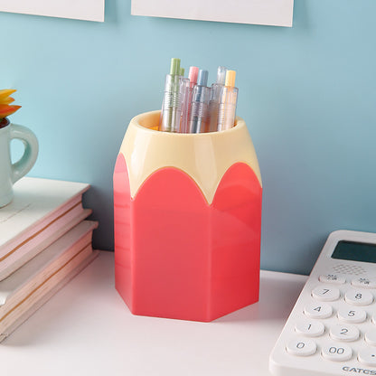 Round Plastic Pen Holder
