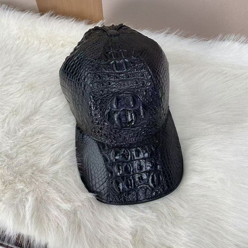 Crocodile Leather Baseball Cap