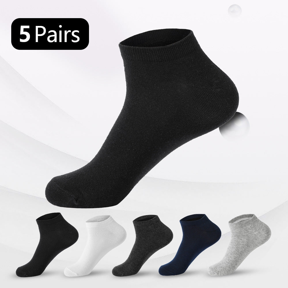 Men's Cotton Boat Socks