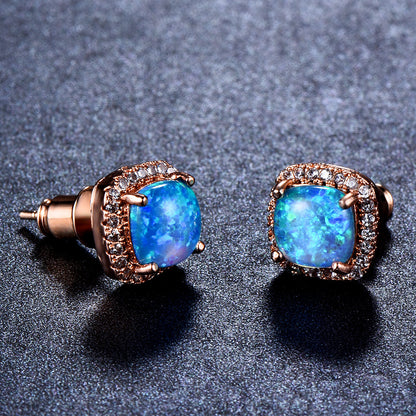 Luxury Zircon Stud Earrings