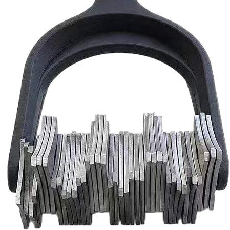 Wire-Free Stainless Steel BBQ Grill Cleaning Brush with Scraper Blade