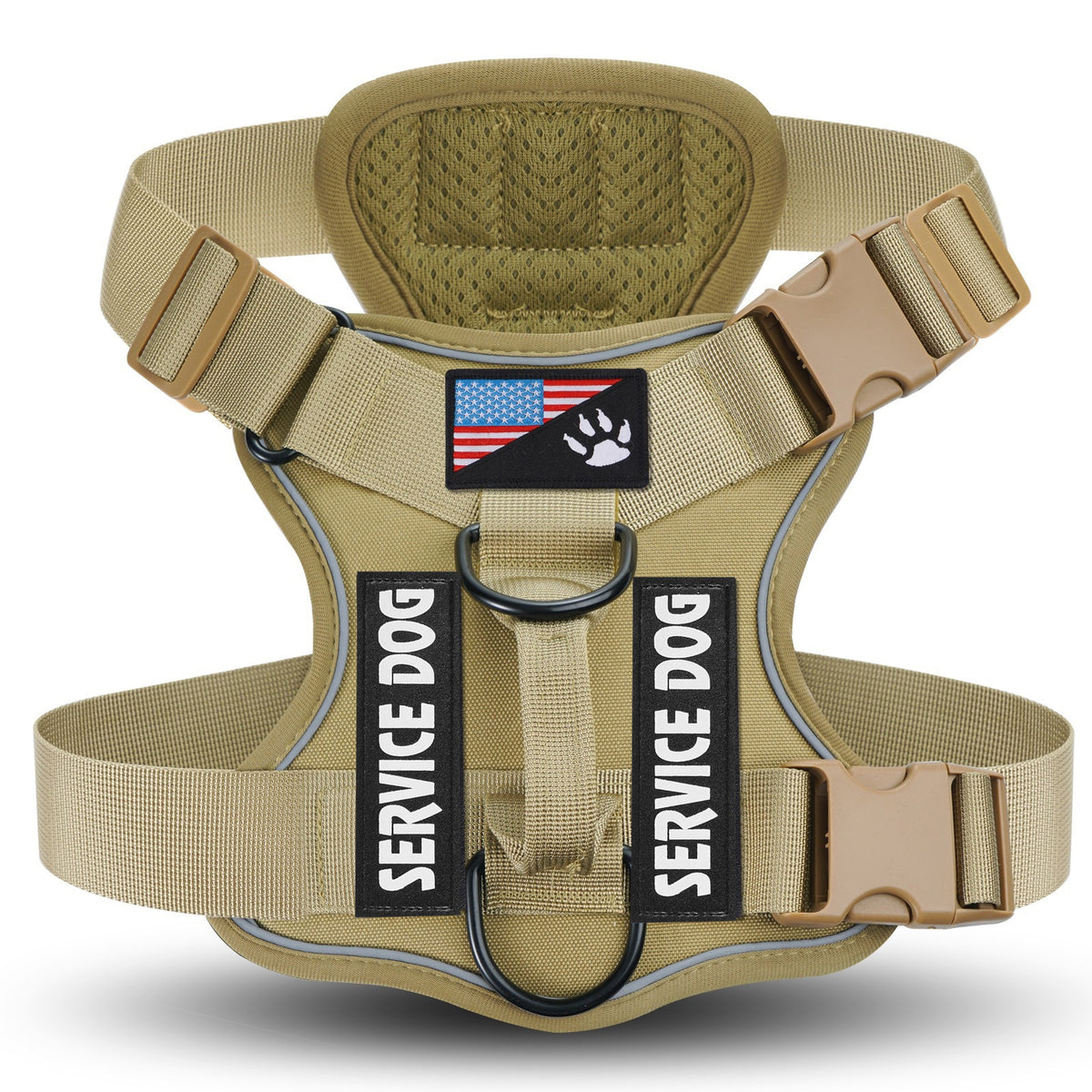Tactical Reflective Dog Harness Set