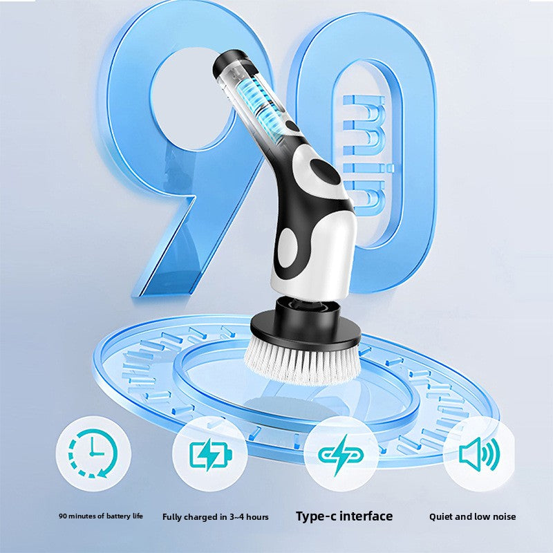 Electric Cleaning Brush with Multiple Attachments