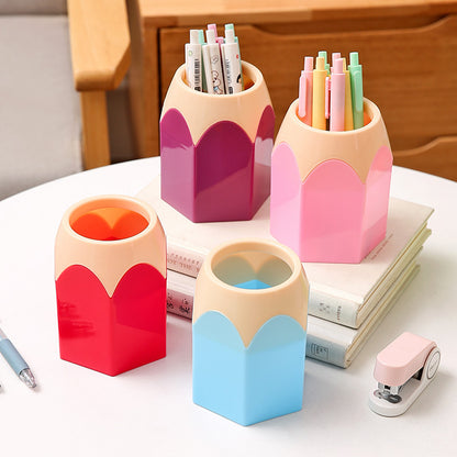 Round Plastic Pen Holder