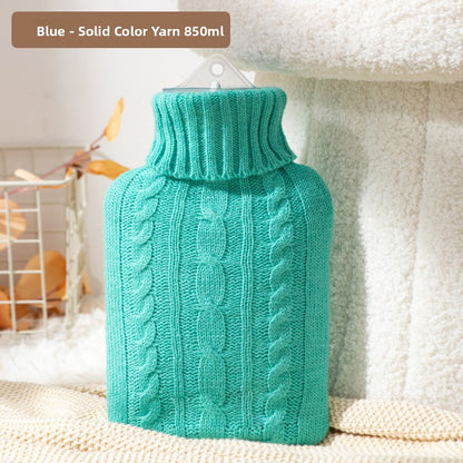 Hot Water Bottle with Plush Cover