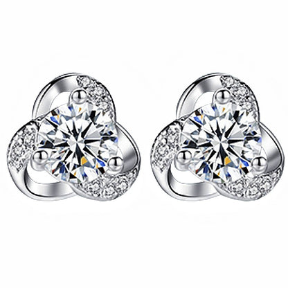 VVS Moissanite Floral Earrings