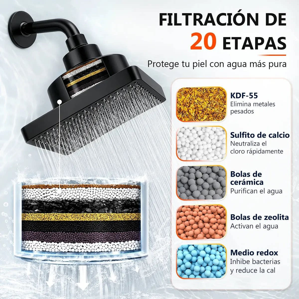 Round Rain Shower Head 6 Inch