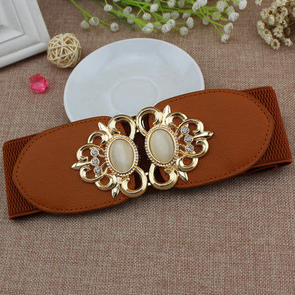 Women's Leaf Buckle Waist Belt