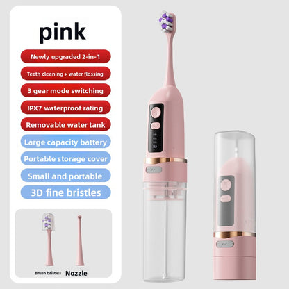 2-in-1 Ultrasonic Toothbrush Irrigator