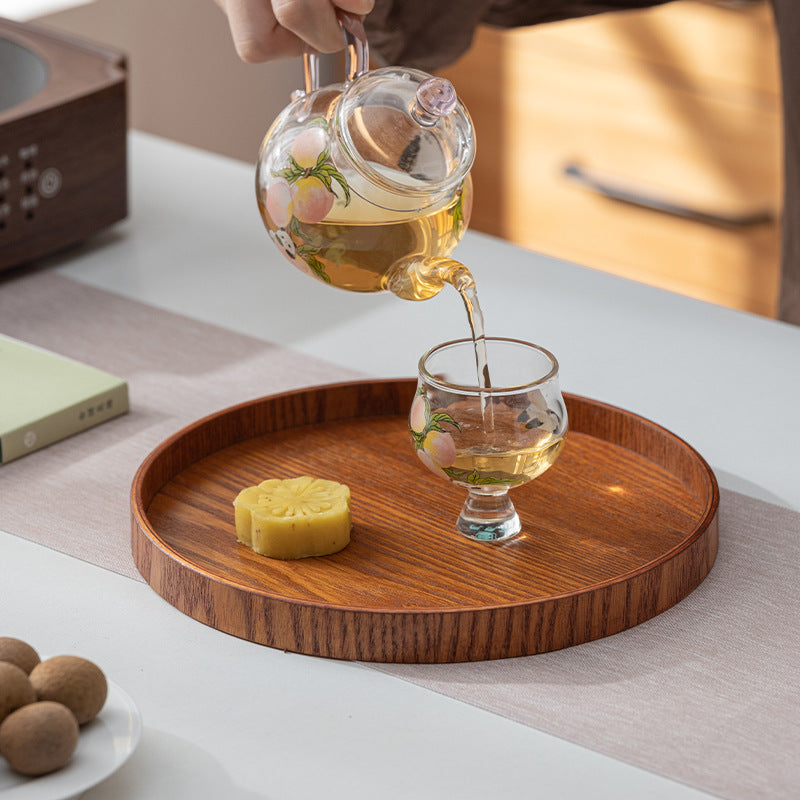 Wooden Multi-Purpose Serving Tray  Round Oval and Semicircle