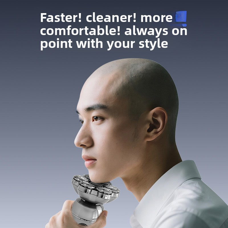 Magnetic Electric Head Shaver