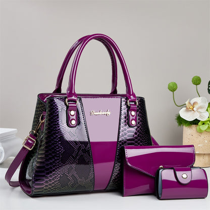 Women's Snake Print Handbag