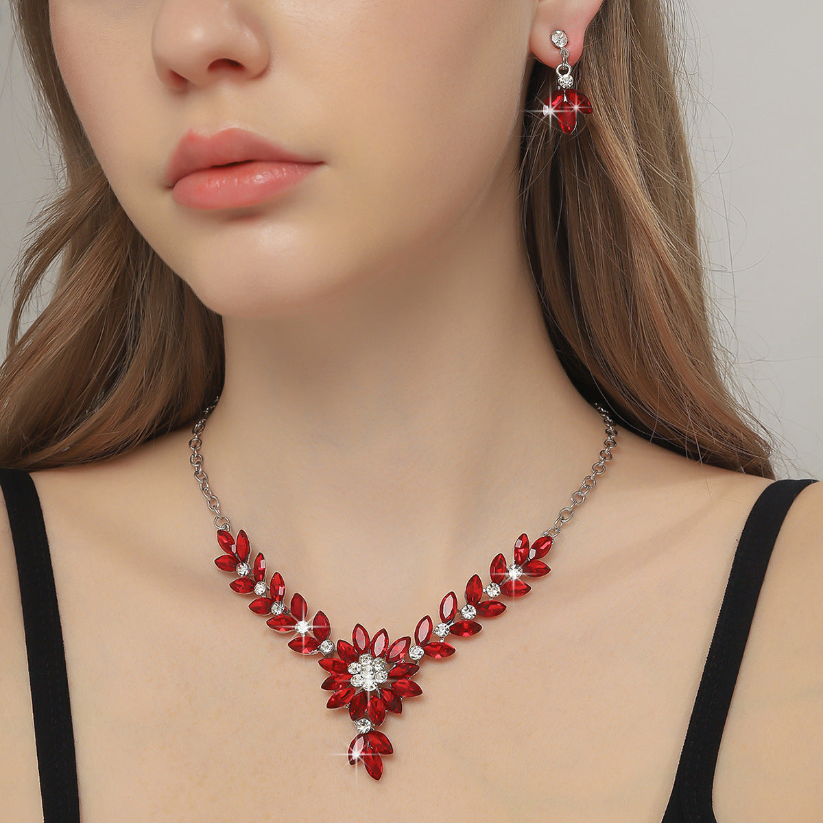 Floral Wedding Jewelry Set