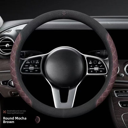 Premium Suede Steering Wheel Cover