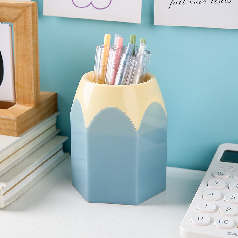 Round Plastic Pen Holder