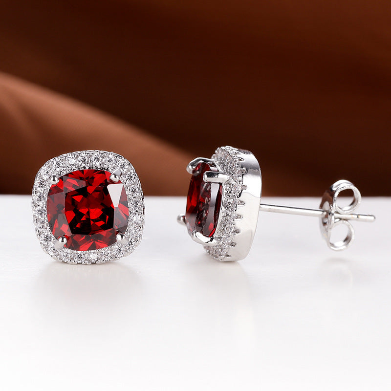 Luxury Zircon Stud Earrings
