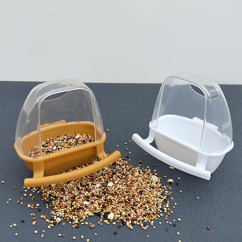Hangable Splash-Proof Bird Feeder for Budgies & Cockatiels