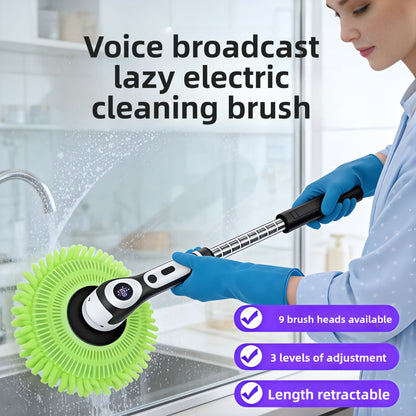 Electric Cleaning Brush with Multiple Attachments