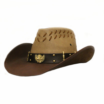 Leather Western Cowboy Hat