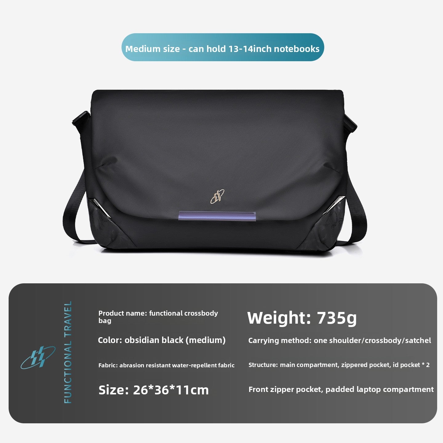 Magnetic Buckle Crossbody Bag