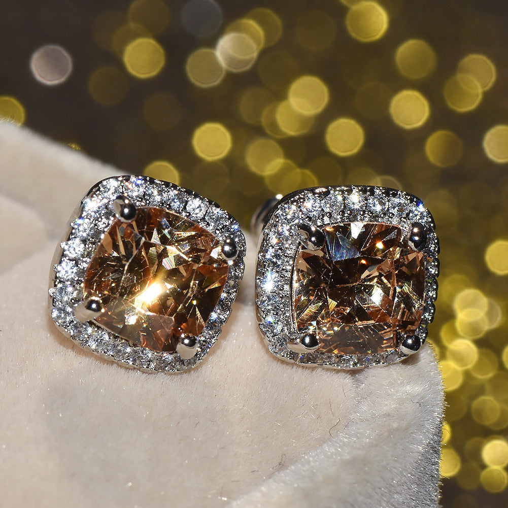 Luxury Zircon Stud Earrings