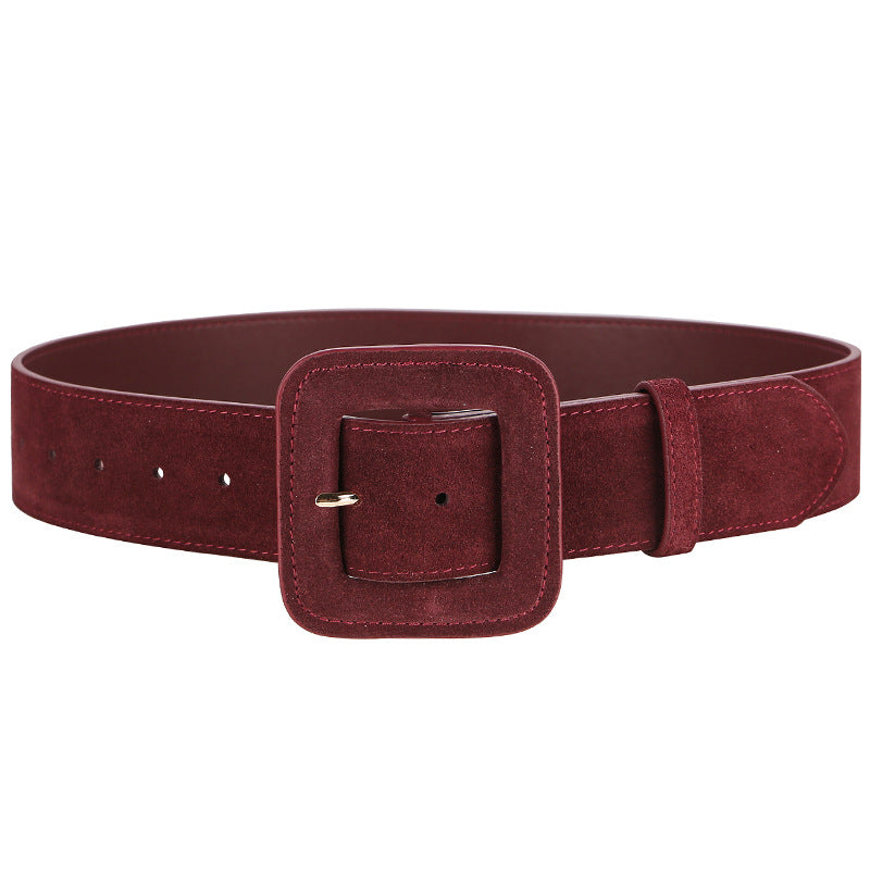Women's Wide Leather Waist Belt