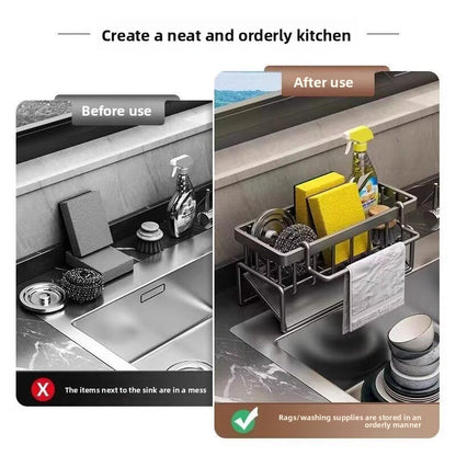Kitchen Utensil Drain Storage Rack