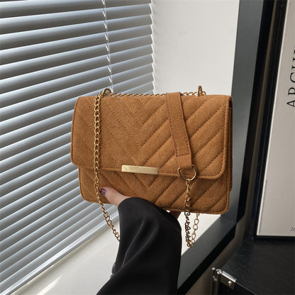 Women's Quilted Chain Shoulder Bag