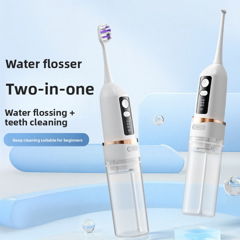 2-in-1 Ultrasonic Toothbrush Irrigator