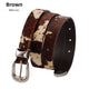 Horsehair Leather Fashion Belt