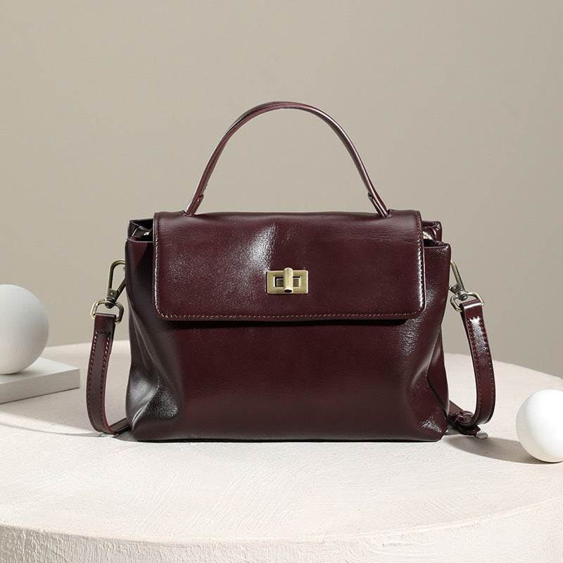 Genuine Leather Crossbody Shoulder Bag