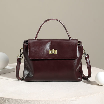 Genuine Leather Crossbody Shoulder Bag