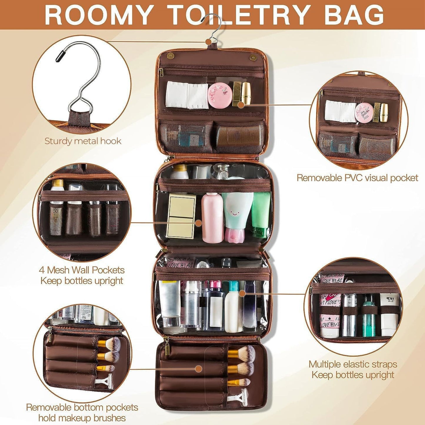 Multifunctional Travel Toiletry Bag