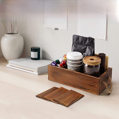 Wooden Coffee Organizer